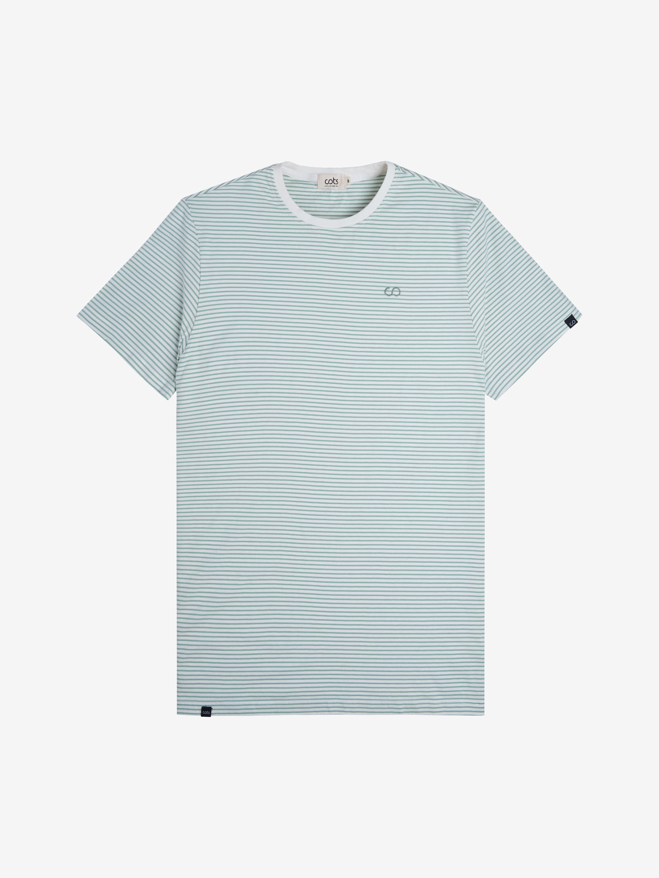 RAYURES T-shirt beige vert