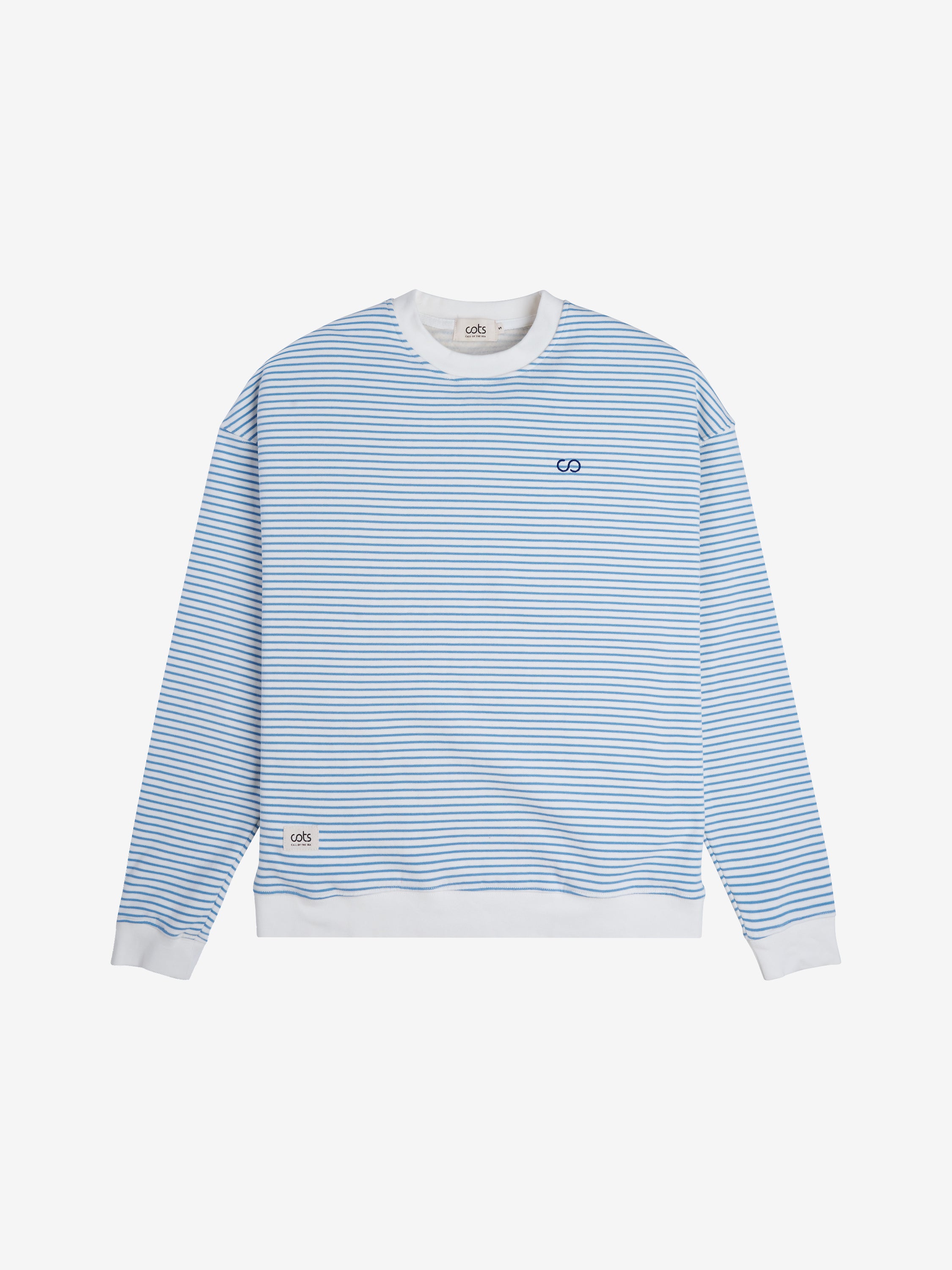 RAYURES Sweat raglan bleu femme