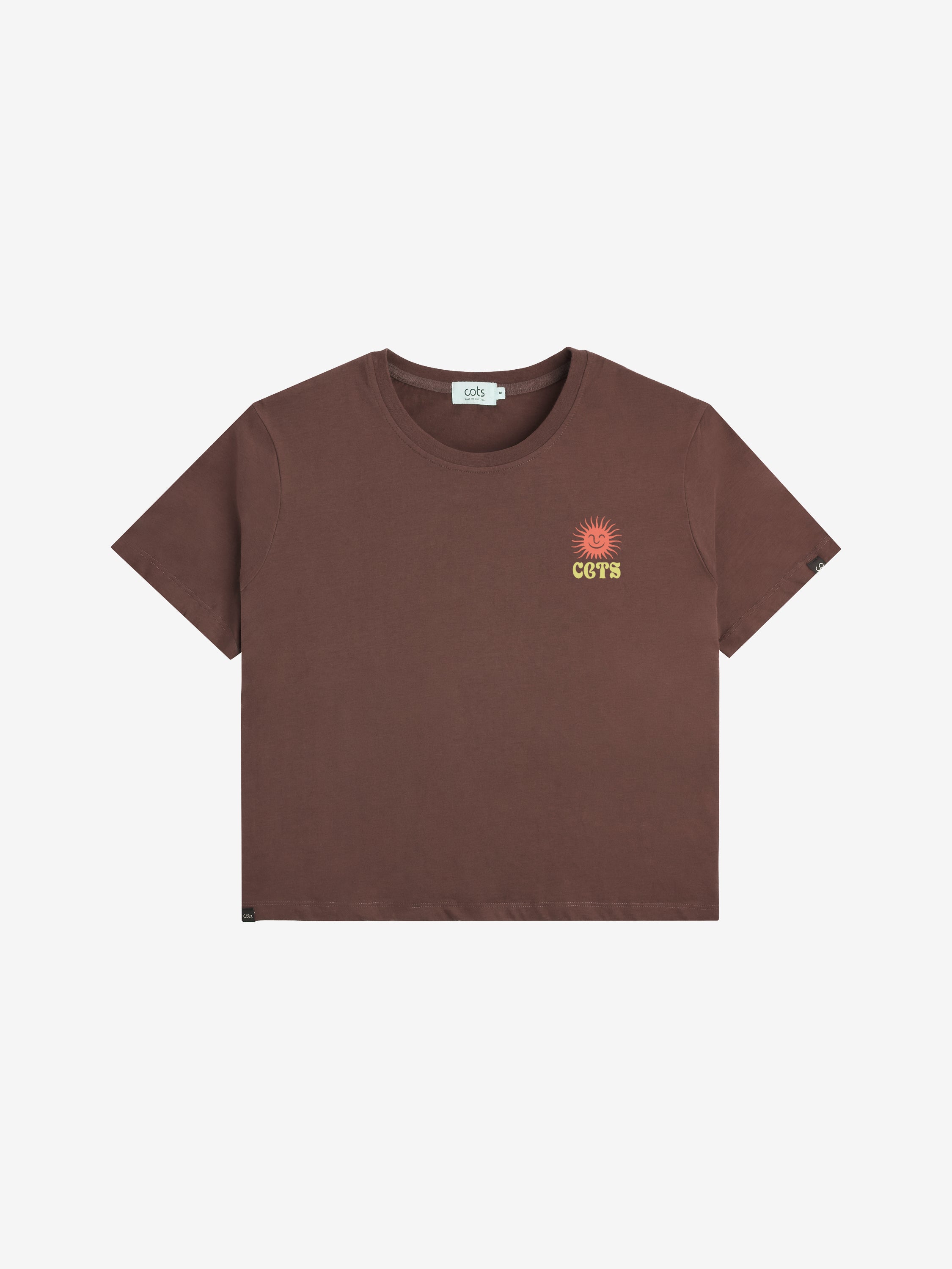 SUNSHINE T-shirt marron femme