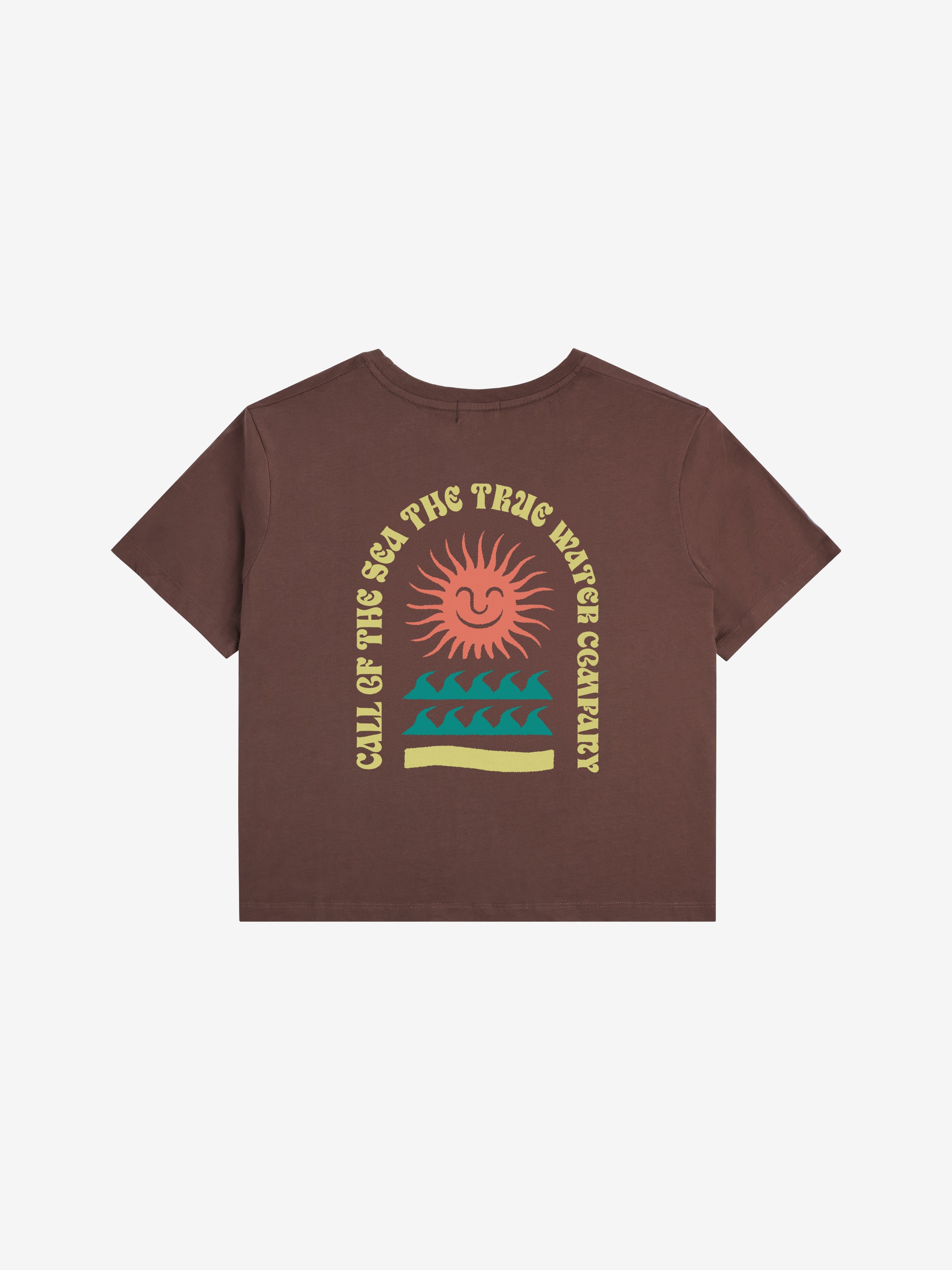 SUNSHINE T-shirt marron femme