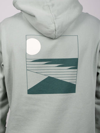 Hoodie LIGNES Vert sec